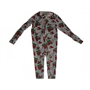 Miller & Co Firefighter Christmas Bamboo Zippy Pajamas Size 12–18M